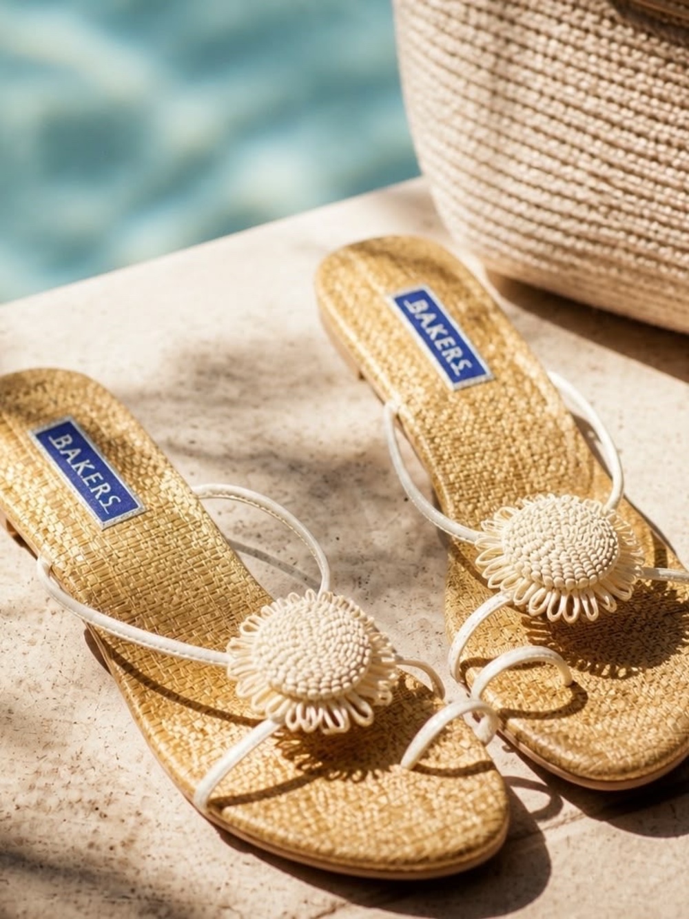 Bakers Sandals Floral Beaded Accents - Picture 3 of 6